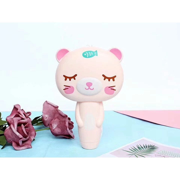 QS8 Quạt sạc mini quạt usb kèm bộ gương lược quạt mèo quạt lợn quạt gấu quạt chó - TV610 – 2