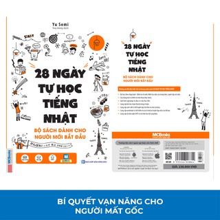 [LIFEMALL9915 - 12% đơn 99K] Sách - 28 Ngày Tự Học Tiếng Nhật Cho Người Mới Bắt Đầu