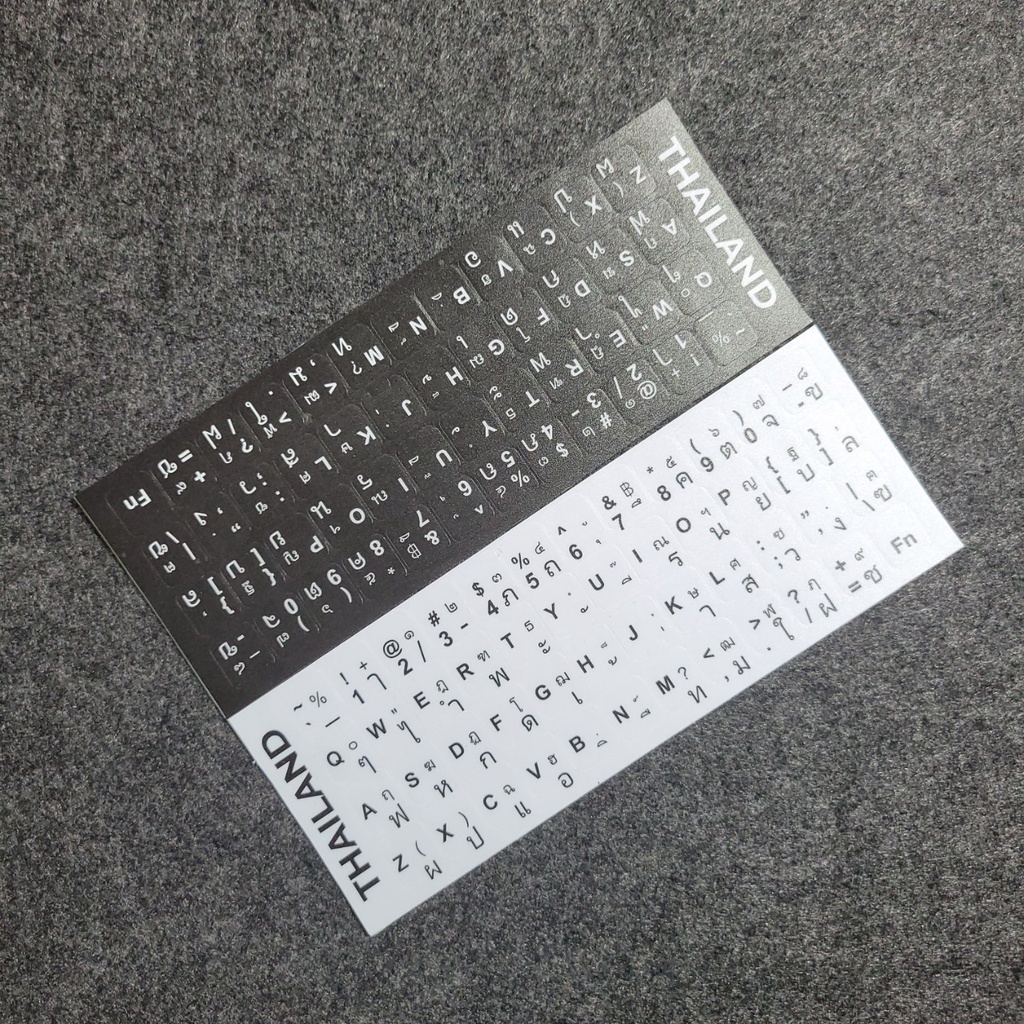 Sticker Dán Bàn Phím THÁI LAN - ANH - Miếng Dán Song Ngữ - Bề Mặt Nhám ...