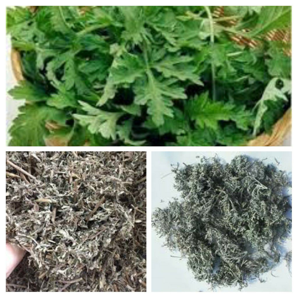 Ngải cứu khô thượng hạng JINDO 1kg giúp hỗ trợ kinh nguyệt không đều, đau bụng