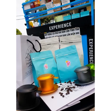 Cà phê hạt rang mộc Robusta- Honey nguyên chất, cà phê giảm cân [ Experience coffee ] 250g,500g,1kg robusta