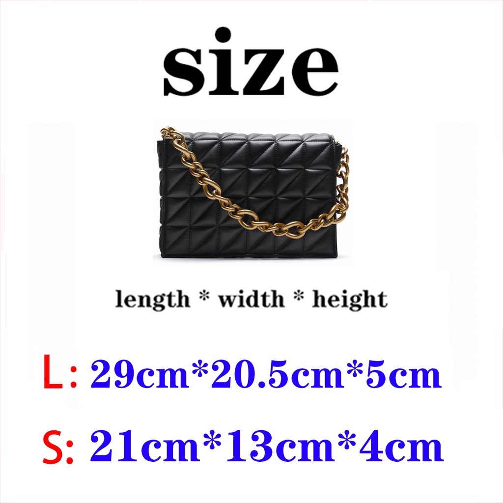 Zara Túi Xách Đeo Vai Phối Dây Xích Thời Trang Dành Cho Nữ 16300710040