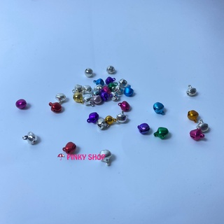 Chuông handmade tròn nhỏ, mini lục lạc trang trí nguyên liệu làm vòng tay handmade đủ màu ngẫu nhiên Pinky Shop mã CTTH1