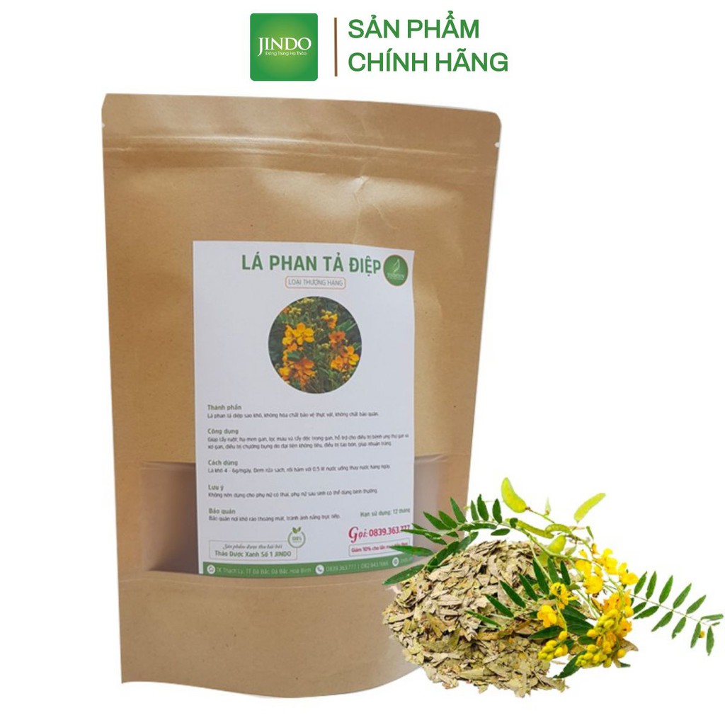 Lá phan tả diệp sấy khô thượng hạng JINDO 200gram