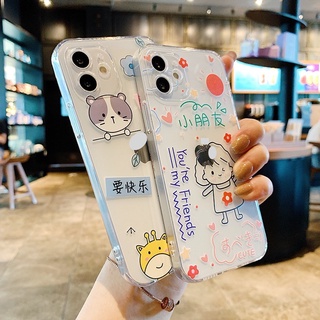 Ốp lưng iphone silicon trong suốt Hình vẽ cute dành cho iphone 6 đến 16promax - T121