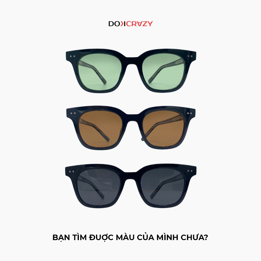 Ảnh Kính mát thời trang DOKCRAZY MOTHY Streetwear Nhựa Cao Cấp, Unisex, Chống UV400, Dáng Basic 3