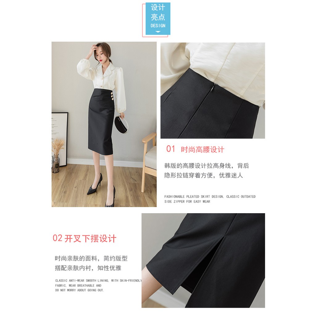 chân váy bút chì 70cm thiết kê phong cách công sở chất tuyết mưa cao cấp
