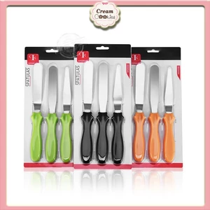 Bộ 3 Dao Chà Láng Mini/spatula trang trí bánh kem