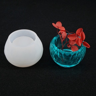 3 Pcs UV Crystal Epoxy Molds Handmade Round Bowl Hexagon Cup Dishes Resin Mold