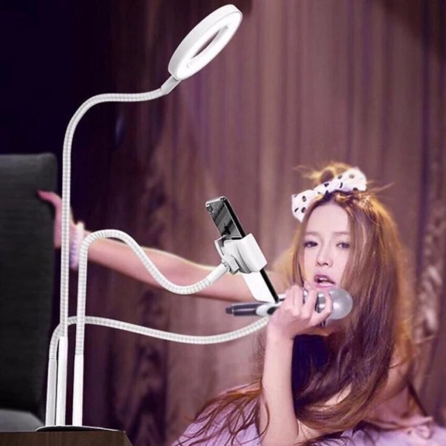 Đèn led live stream để bàn 10cm đế kim loại chắc chắn | Shopee Việt Nam