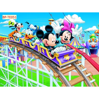 Tranh Dán Tường 3D Phòng Trẻ Em Hình CHUỘT MICKEY DISNEY, tặng keo và dụng cụ dán