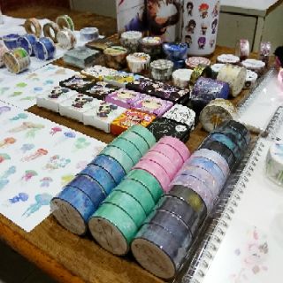Washi Galaxy - Băng dính Trang trí đồng giá mẫu Vũ trụ, màu Bầu trời - Băng keo Giấy Galaxy