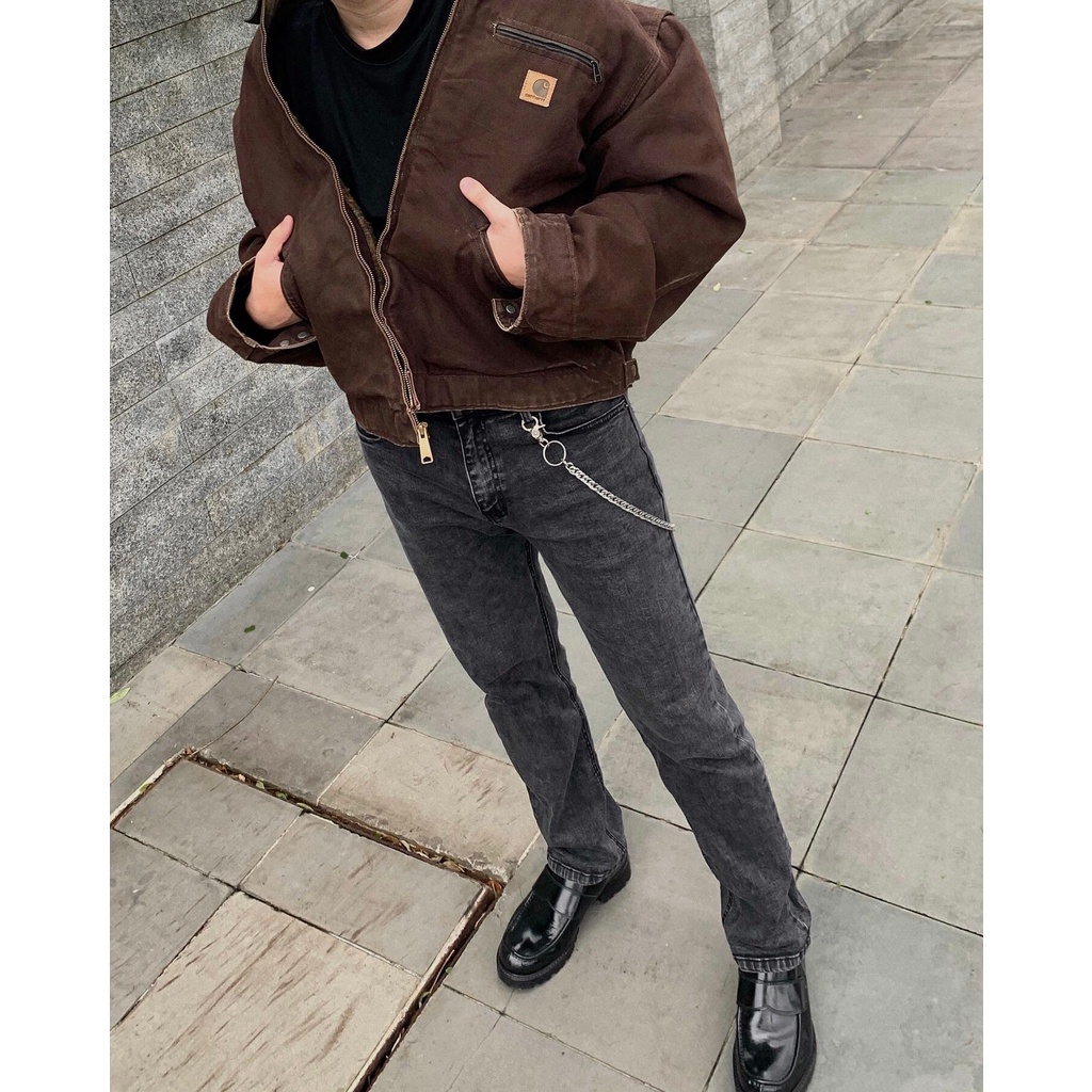 Quần Jeans Baggy Nam Ống Suông Rộng Dáng Đứng Snazzy Straight Grey | BigBuy360 - bigbuy360.vn