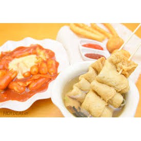 500g BÁNH GẠO NHÂN PHÔ MAI+100G SỐT HÀN QUỐC+100G PHÔ MAI MOZZARELLA