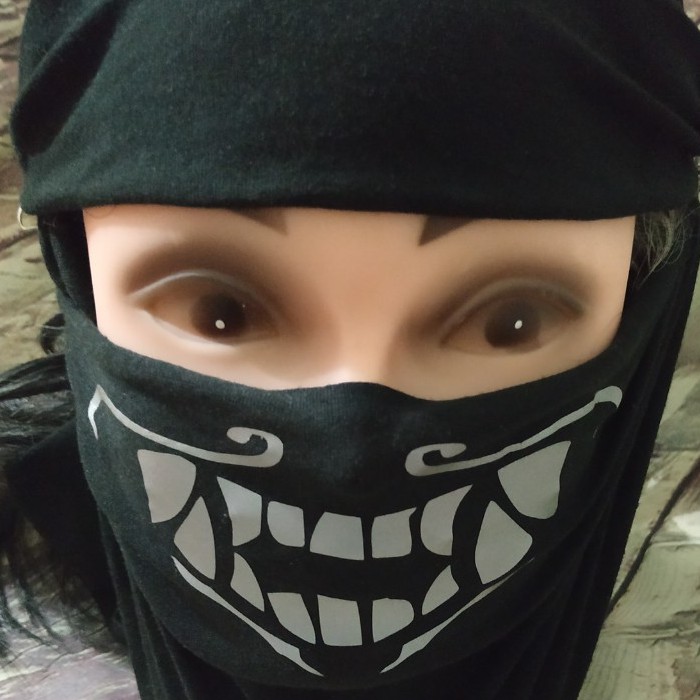 Khẩu trang cosplay KDA phản quang
