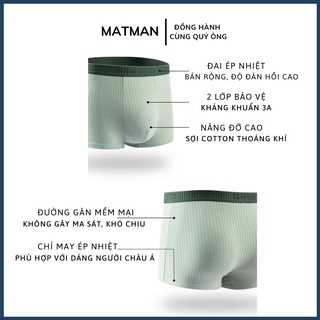 Quần Lót Đùi Nam Cotton Cao Cấp, Quần Sịp Nam Trơn Hút Ẩm Thoáng Khí, Quần Lót Boxer Nam Kháng Khuẩn