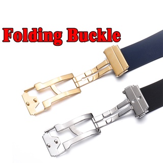 19mm*25mm Watch Bracelet Folding Buckle Silicone Rubber Watch Strap Watch Accessories Watch Band Chain
