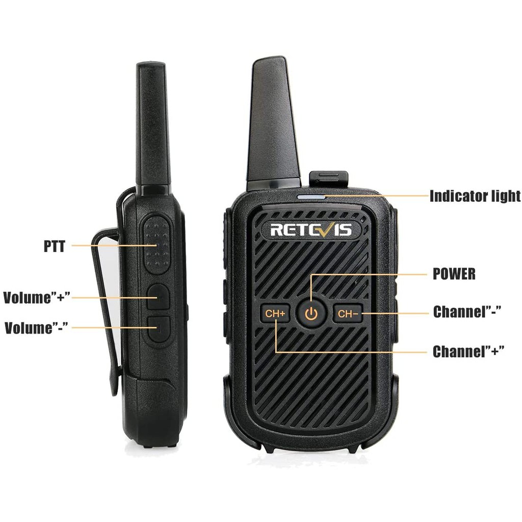 Ảnh Retekess RT15 có thể sạc lại cho người lớn Trẻ em cầm tay Mini miễn phí để cắm trại đi bộ đường dài gia đình 1