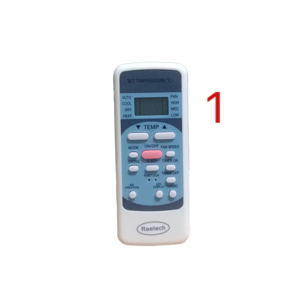 Điều khiển máy lạnh Reetech nhiều loại ( tặng cặp pin ) / Remote máy lạnh Reetech