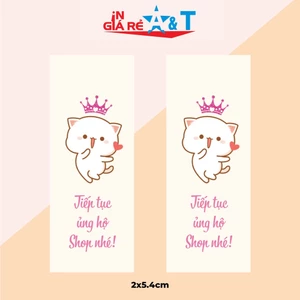 Nhãn THIỆP cảm ơn 100 cái xinh xắn LOẠI NHỎ