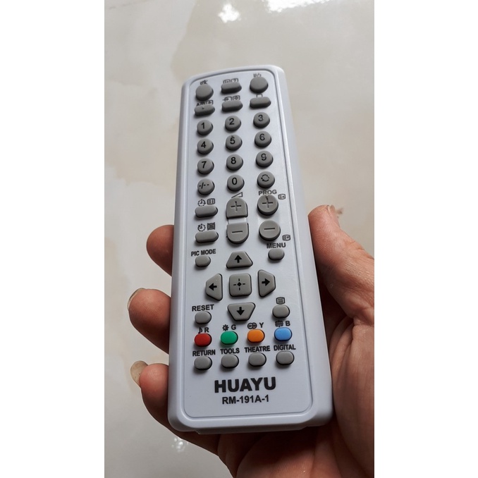 Điều Khiển TiVi HUAYU Sony CRT dầy cổ - tặng kèm pin - Remote Điều Khiển TiVi HUAYU dành cho tivi sony