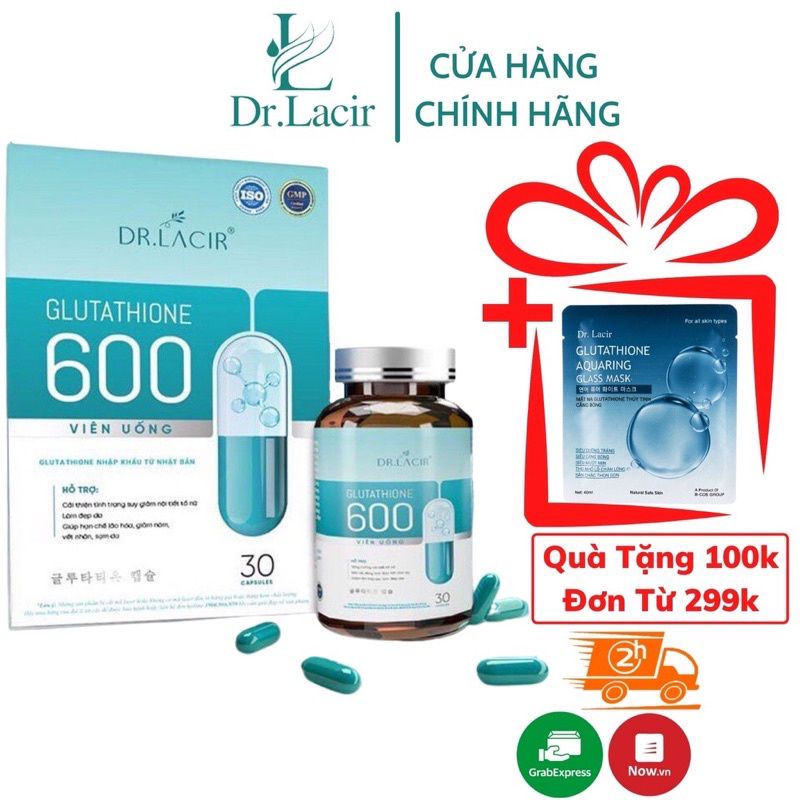 ViÊn UỐng Glutathione 600 Lamer Dr Lacr HÀng ChÍnh HÃng Shopee Việt Nam 