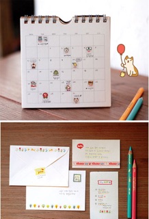 Bộ 6 sticker trong suốt bóc dán