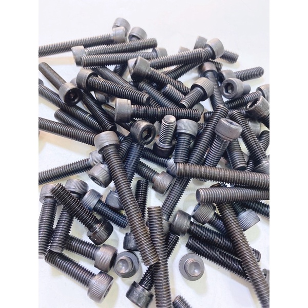 Túi 2 Ốc bulong M8 8li màu đen đầu lục giác chìm, đủ size 8x10mm ...