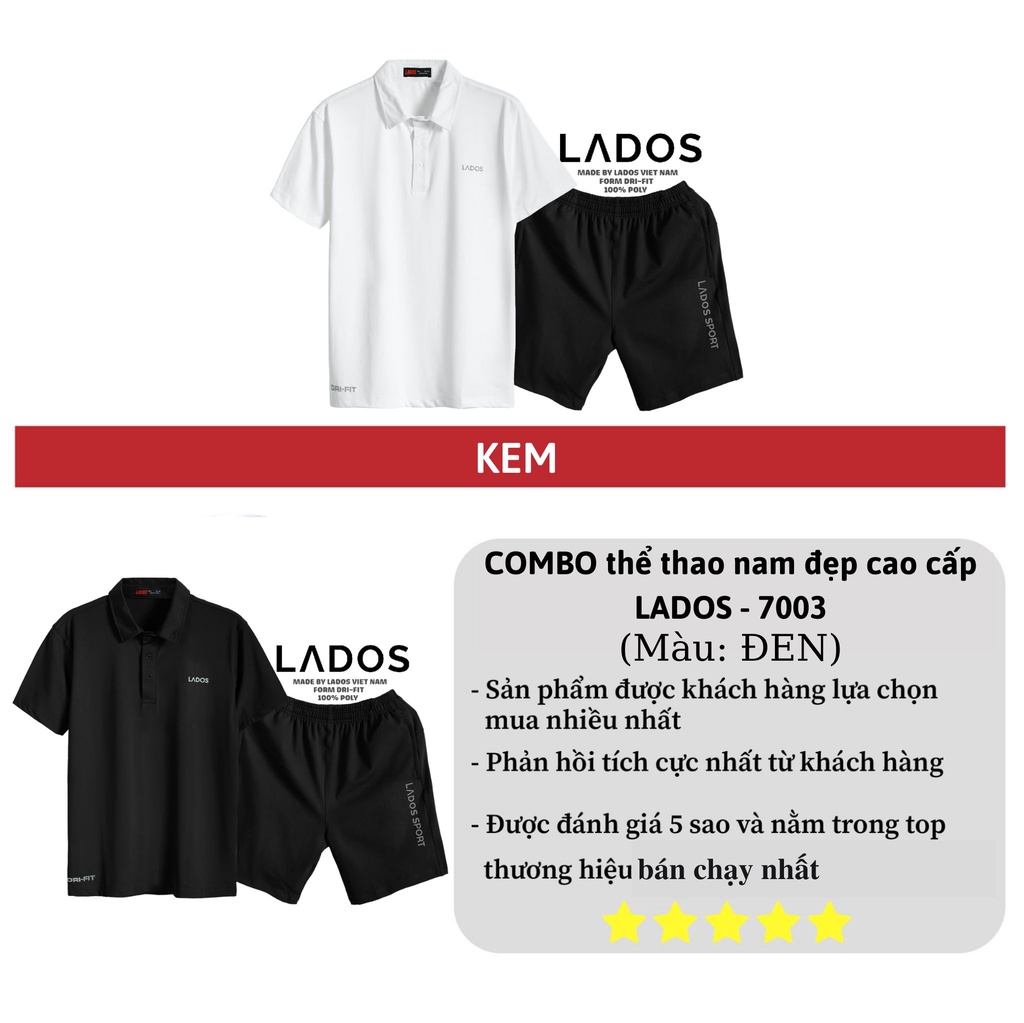 Mô tả Bộ quần áo thể thao nam đẹp cao cấp LADOS - 7003 vải co giãn, tập gym, chạy bộ phong cách, năng động - 4