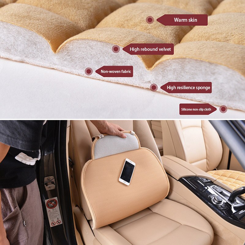 Bộ ghế ô tô SEAMETAL chất bông nhung bốn mùa phổ thông