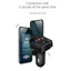 Máy Phát Radio MP3 Bluetooth Cho Xe Hơi LGT, Máy Phát Nhạc FM Không Dây Dùng Tay Bluetooth Có Màn Hình LED Sạc USB Kép