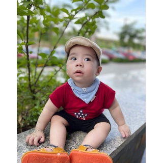 Bộ 3 lỗ thun lạnh bé trai Bunny dáng Hàn Quốc cho bé 6-15kg