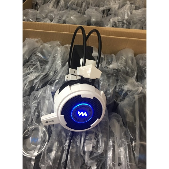 {FEREESHIP) Tai nghe Wangming W8900 Jack 3.5 có led New | Shopee Việt Nam