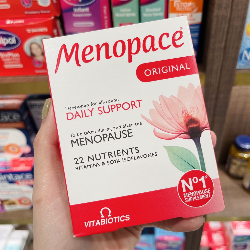 Viên uống nội tiết mầm đậu nành Menopace Original 30 Tablets - UK (hộp ...