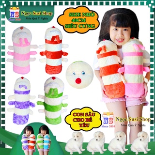 [RẺ VÔ ĐỊCH] GẤU BÔNG CON SÂU SIZE NHÍ CHO BÉ ÔM NGỦ - GỐI ÔM CON SÂU SIÊU CƯNG