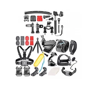 Bộ Phụ Kiện 50 in 1 cho GOPRO Hộp Đựng Cao Cấp Tặng Kèm Phao Nổi - Black