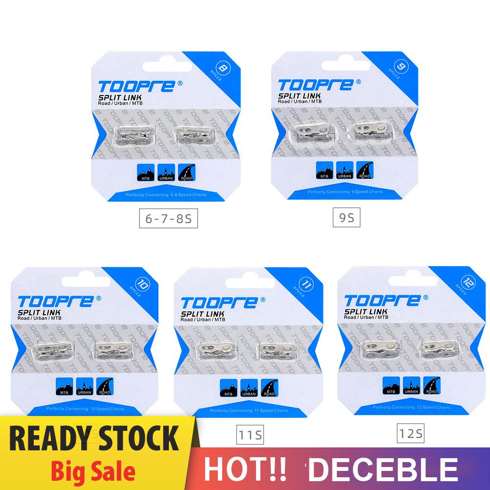 DECEBLE TOOPRE 2 Pairs Bicycle Chain Link Connector MTB Bike Quick ...