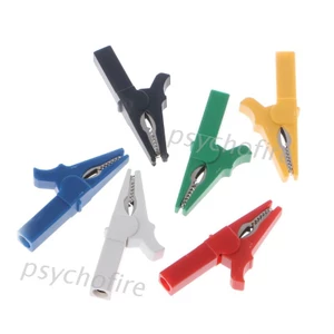 Set 6 đầu kẹp cá sấu 6 màu 55mm 4mm chất lượng cao