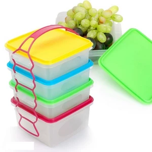 BỘ HỘP NHỰA 4 NGĂN ĐỰNG THỰC PHẨM TASHUAN 3586A