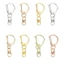 SMILE 10 Chiếc Túi Dây Đeo Khóa Chia Vòng DIY Móc Khóa Trang Sức Làm Cổ Carabiner Snap