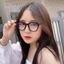 Gọng kính cận nữ nam chữ V mắt kính không độ chống ánh sáng xanh thời trang phong cách Ulzzang thay được tròng cận 050