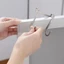 Móc treo đồ cài cửa tủ 2 chấu Inox hình chữ S 2 kích cỡ tiện dụng