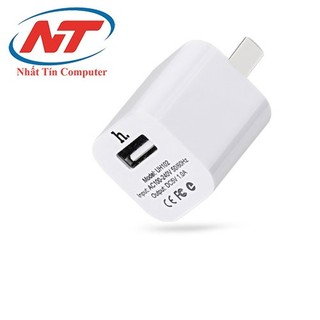 Cốc sạc Hoco UH102 cổng USB-A 1A (Trắng)