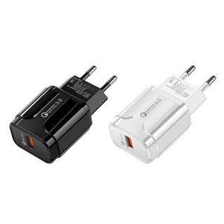 Củ Sạc Nhanh Quick Charge QC 3.0 (1 Đầu USB) Dùng Cho Thiết Bị Iphone/ Samsung/ Android