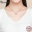 Hạt phụ kiện Bamoer bằng hợp kim họa tiết hoa đính đá xinh xắn dùng làm vòng tay