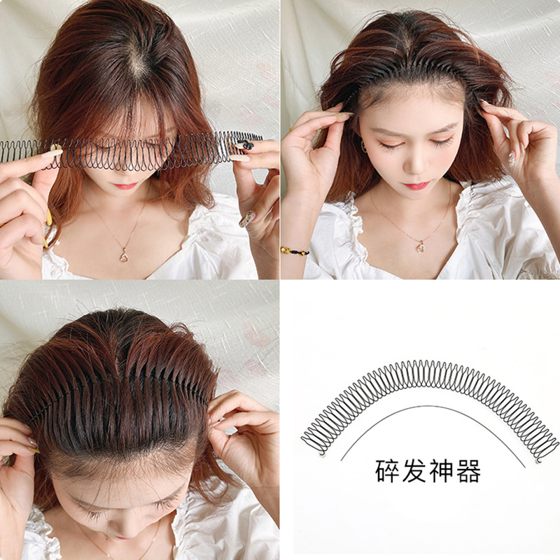 Kẹp tóc lược cài dạng tròn vô hình thanh lịch cho nữ