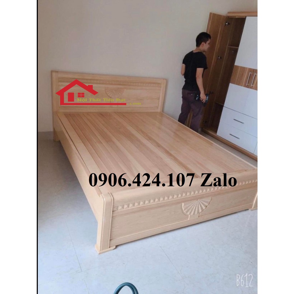 Giường Gỗ Sồi Dát Phản Tốt Cứng Bền Ngang 1M2,1M4,1M6,1M8X2M Freeship ...