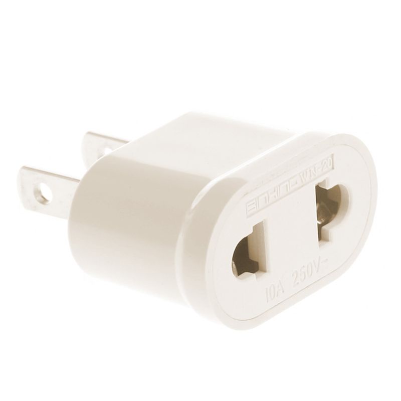 Ppy EU Euro Cắm Adapter US sang EU Bộ Chuyển Đổi Du Lịch Châu Âu Điện EU Cắm Adapter Bộ Chuyển Đổi Ổ Cắm Điện AC Adapter