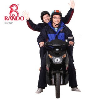 Áo Mưa Bộ RANDO RB2 Vải Dù Cao Cấp, RANDO Chính Hãng, Thời Trang Dành Cho Nam Nữ Đi Phượt, Bền Bỉ Không Thấm Nước