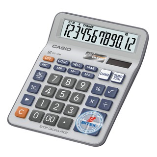 Máy Tính Casio DC-12M (12 Số) Chính Hãng - Chuyên Dụng Cho Cửa Hàng, Tính Lãi/Tiền Thối Cực Nhanh